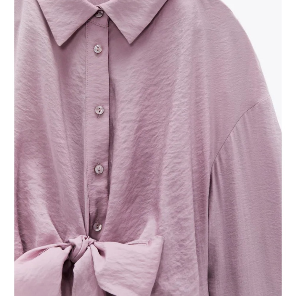 Zara knotted shirt dress - Picture 4 of 10